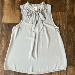 Maeve: Light Grey tank top. Size: 2